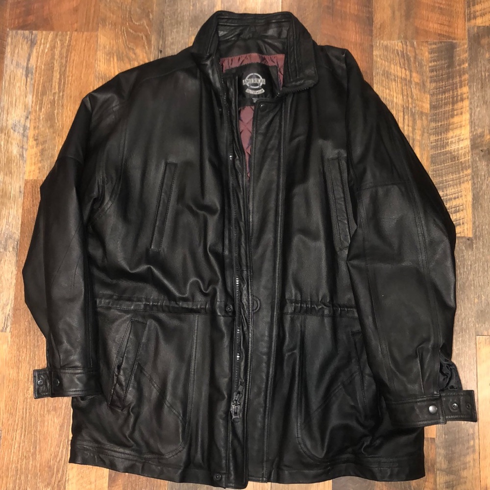 Men’s leather jacket size XXL